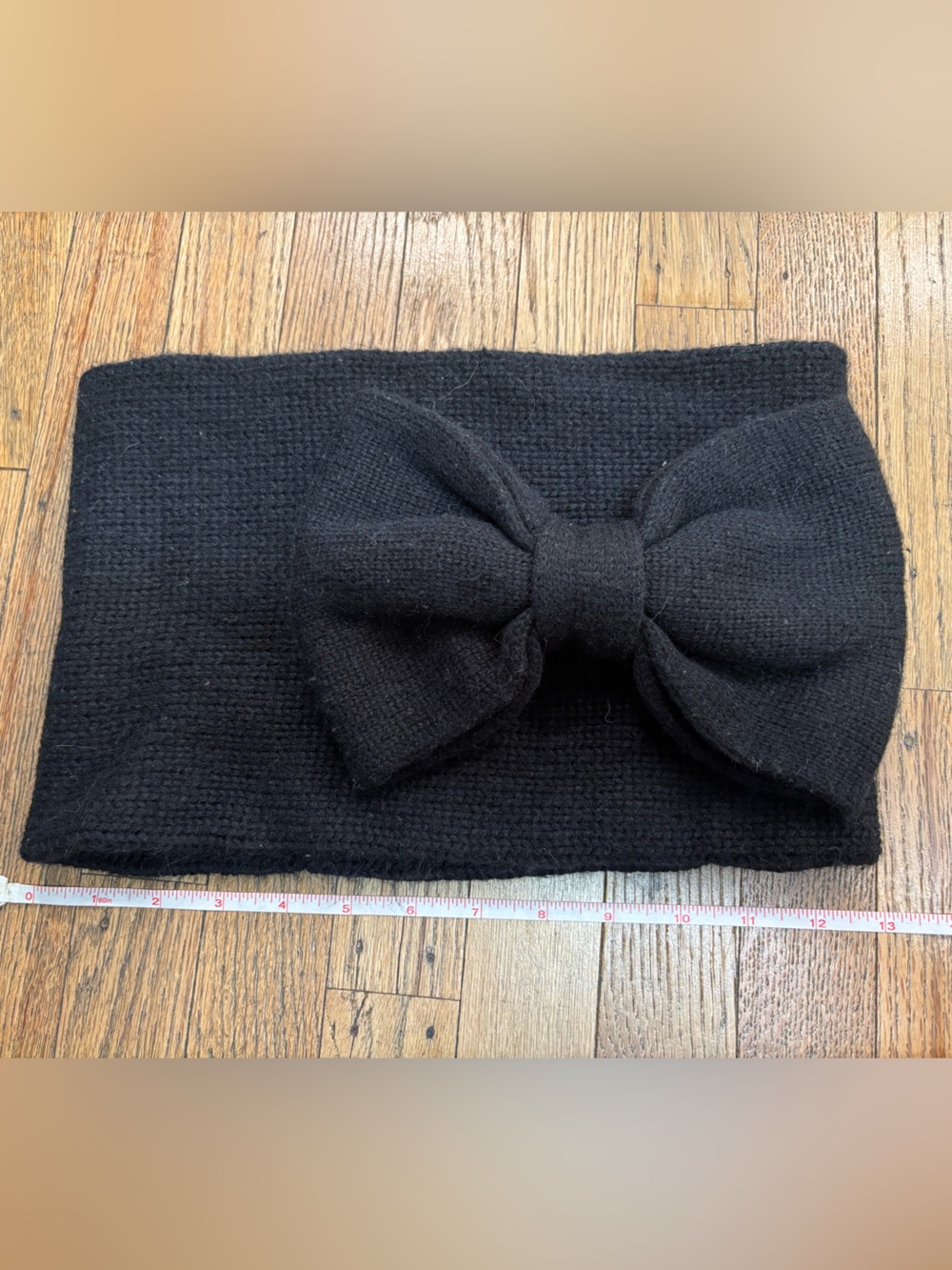 kate spade Black Knit Bow Headband